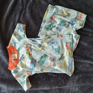 Hanna Andersson short johns construction pajamas set / 5Y / 110cm